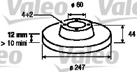 Disc frana 186784 VALEO - Frana disc