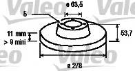 Disc frana 186844 VALEO - Frana disc Disc frana 186844 VALEO - Frana disc