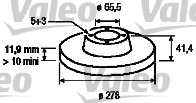 Disc frana 186854 VALEO - Frana disc Disc frana 186854 VALEO - Frana disc