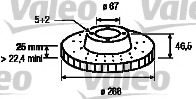 Disc frana 186864 VALEO - Disc frana Disc frana 186864 VALEO - Disc frana