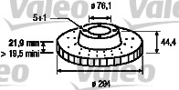 Disc frana 186886 VALEO - Frana disc Disc frana 186886 VALEO - Frana disc