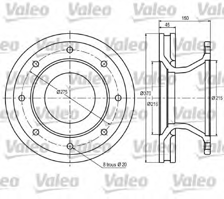 Disc frana 187008 VALEO - Frana disc Disc frana 187008 VALEO - Frana disc