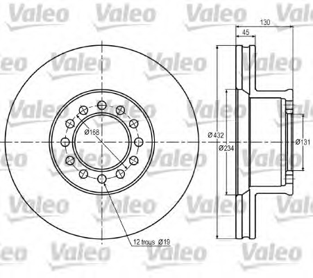 Disc frana 187052 VALEO - Disc frana Disc frana 187052 VALEO - Disc frana
