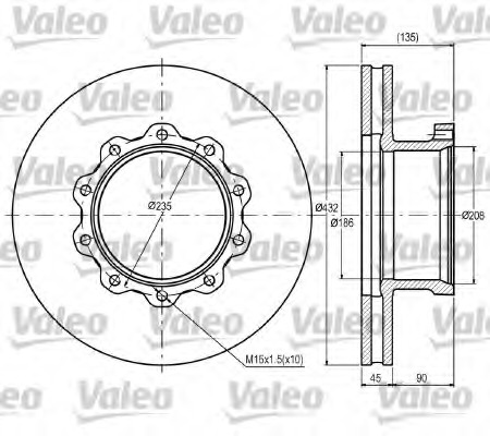 Disc frana 187076 VALEO - Disc frana Disc frana 187076 VALEO - Disc frana