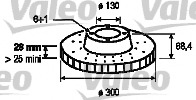 Disc frana 187141 VALEO - Disc frana