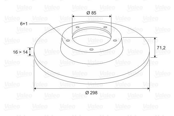 Disc frana 197322 VALEO - Disc frana