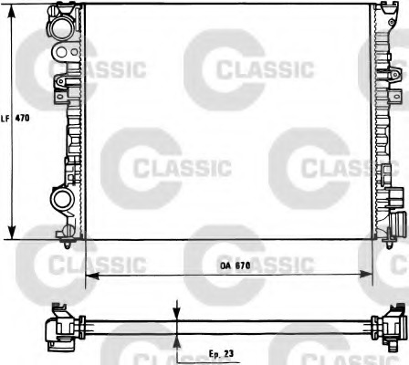 Radiator, racire motor 231166 VALEO - Radiator apa/piese Radiator, racire motor 231166 VALEO - Radiator apa/piese
