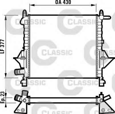 Radiator, racire motor 232051 VALEO - Radiator apa/piese Radiator, racire motor 232051 VALEO - Radiator apa/piese