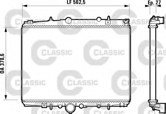 Radiator, racire motor 232598 VALEO - Radiator apa/piese Radiator, racire motor 232598 VALEO - Radiator apa/piese