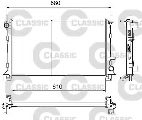 Radiator, racire motor 232735 VALEO - Radiator apa/piese Radiator, racire motor 232735 VALEO - Radiator apa/piese