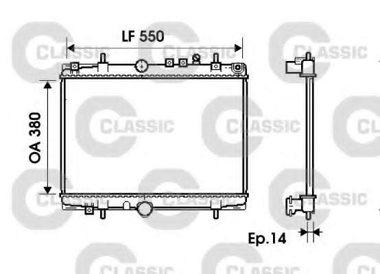Radiator, racire motor 234278 VALEO - Radiator apa/piese Radiator, racire motor 234278 VALEO - Radiator apa/piese