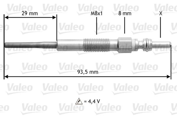 Bujie incandescenta 345206 VALEO - Bujie incandescenta Bujie incandescenta 345206 VALEO - Bujie incandescenta