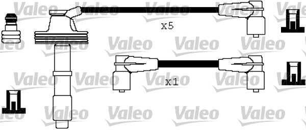 Set cablaj aprinder 346327 VALEO - Fisa bujie