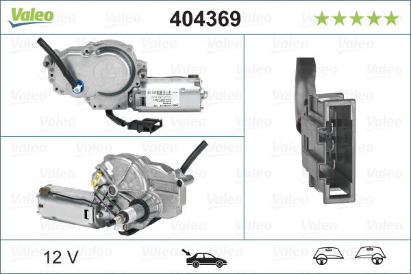 motor stergator 404369 VALEO - Motoras stergator de parbriz