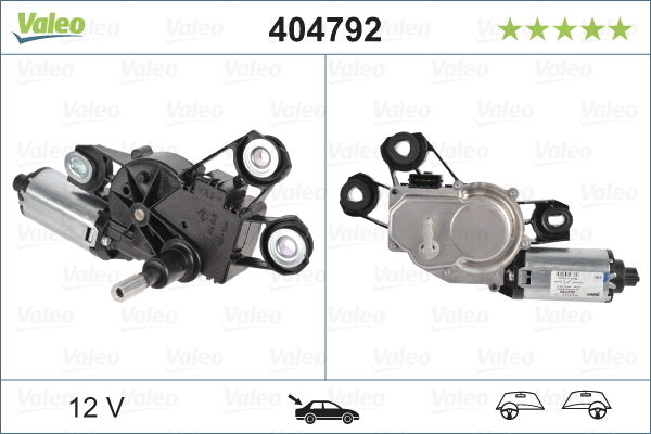 motor stergator 404792 VALEO - Motoras stergator de parbriz