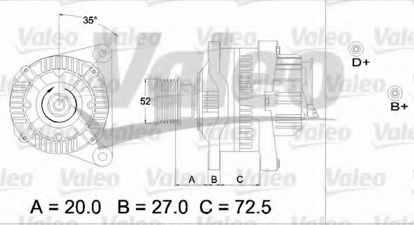 Generator / Alternator 436675 VALEO - Generator /alternator / elemente