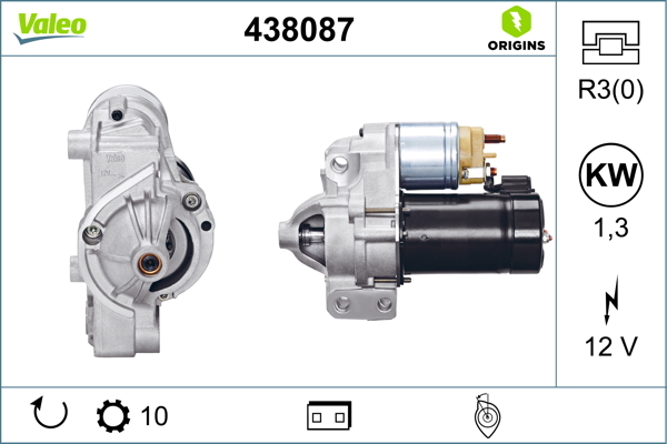 starter 438087 VALEO - Sistem pornire