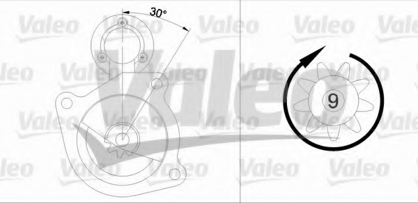 starter 455528 VALEO - Demaror / electromotor