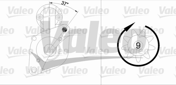 starter 455722 VALEO - Demaror / electromotor