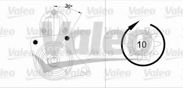 starter 455724 VALEO - Sistem pornire