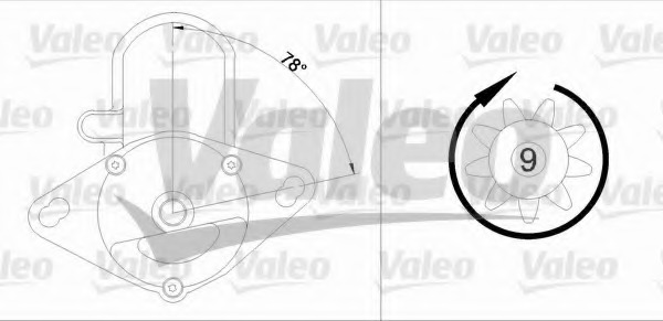 starter 455737 VALEO - Sistem pornire