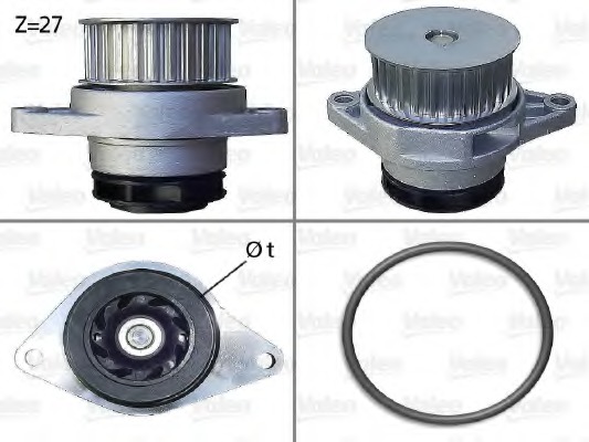 pompa apa 506578 VALEO - Pompa apa/ garnitura