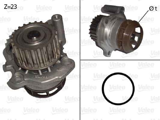 pompa apa 506876 VALEO - Pompa apa/ garnitura