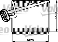 evaporator,aer conditionat 515142 VALEO - Vaporizator