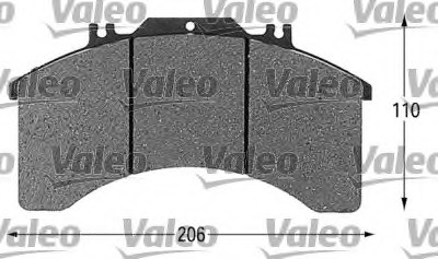 set placute frana,frana disc 541616 VALEO - Frana disc set placute frana,frana disc 541616 VALEO - Frana disc