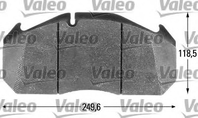 set placute frana,frana disc 541650 VALEO - Frana disc set placute frana,frana disc 541650 VALEO - Frana disc