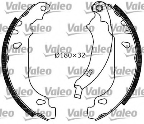 Set saboti frana 553781 VALEO - Material frictiune sabot frana/ sabot frana Set saboti frana 553781 VALEO - Material frictiune sabot frana/ sabot frana