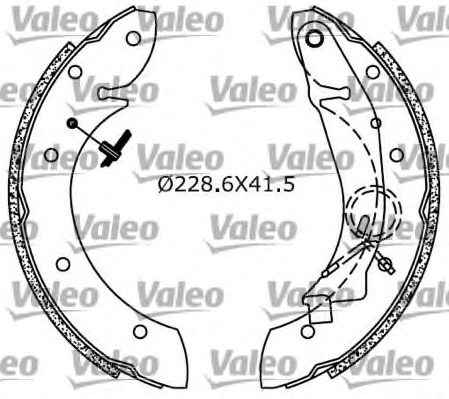Set saboti frana 553785 VALEO - Frana tambur Set saboti frana 553785 VALEO - Frana tambur