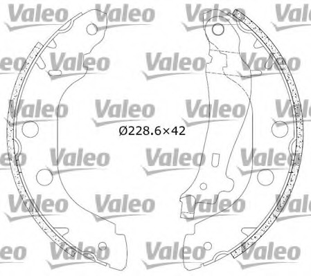 Set saboti frana 553853 VALEO - Material frictiune sabot frana/ sabot frana Set saboti frana 553853 VALEO - Material frictiune sabot frana/ sabot frana