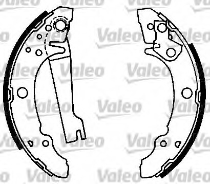 Set saboti frana 553860 VALEO - Material frictiune sabot frana/ sabot frana