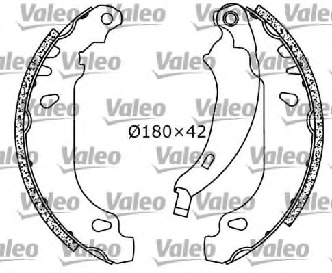 Set saboti frana 553864 VALEO - Material frictiune sabot frana/ sabot frana Set saboti frana 553864 VALEO - Material frictiune sabot frana/ sabot frana