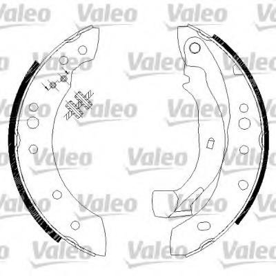 Set saboti frana 554726 VALEO - Material frictiune sabot frana/ sabot frana Set saboti frana 554726 VALEO - Material frictiune sabot frana/ sabot frana