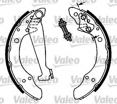 Set saboti frana 554728 VALEO - Material frictiune sabot frana/ sabot frana Set saboti frana 554728 VALEO - Material frictiune sabot frana/ sabot frana