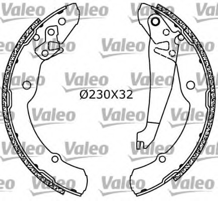 Set saboti frana 554754 VALEO - Material frictiune sabot frana/ sabot frana Set saboti frana 554754 VALEO - Material frictiune sabot frana/ sabot frana