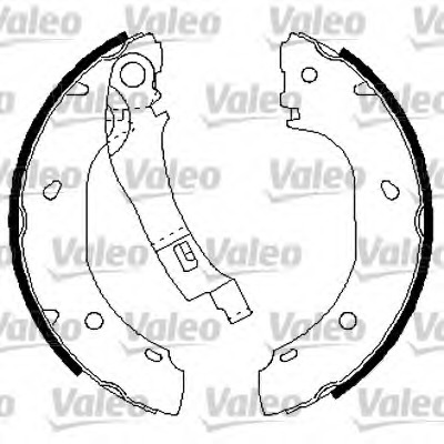 Set saboti frana 554762 VALEO - Material frictiune sabot frana/ sabot frana Set saboti frana 554762 VALEO - Material frictiune sabot frana/ sabot frana