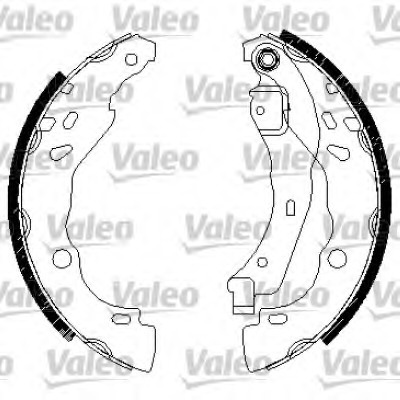 Set saboti frana 554805 VALEO - Material frictiune sabot frana/ sabot frana Set saboti frana 554805 VALEO - Material frictiune sabot frana/ sabot frana
