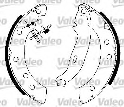 Set saboti frana 554849 VALEO - Material frictiune sabot frana/ sabot frana Set saboti frana 554849 VALEO - Material frictiune sabot frana/ sabot frana