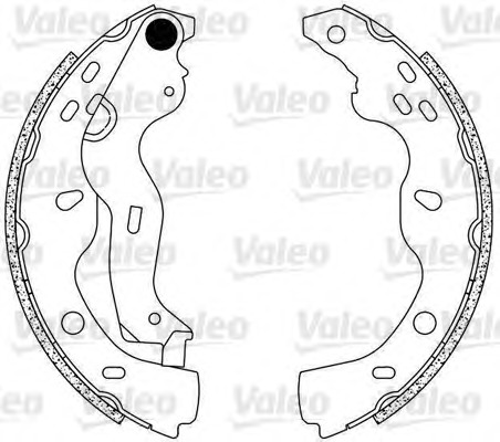 Set saboti frana 554854 VALEO - Material frictiune sabot frana/ sabot frana Set saboti frana 554854 VALEO - Material frictiune sabot frana/ sabot frana