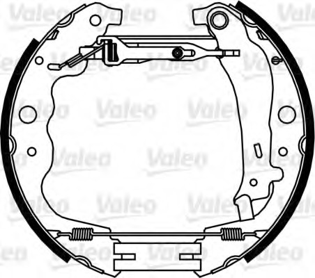 Set saboti frana 554901 VALEO - Material frictiune sabot frana/ sabot frana Set saboti frana 554901 VALEO - Material frictiune sabot frana/ sabot frana