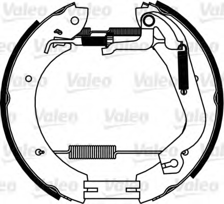 Set saboti frana 554907 VALEO - Material frictiune sabot frana/ sabot frana Set saboti frana 554907 VALEO - Material frictiune sabot frana/ sabot frana