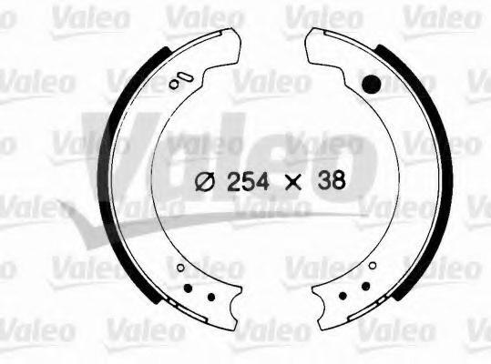 Set saboti frana 562090 VALEO - Material frictiune sabot frana/ sabot frana Set saboti frana 562090 VALEO - Material frictiune sabot frana/ sabot frana