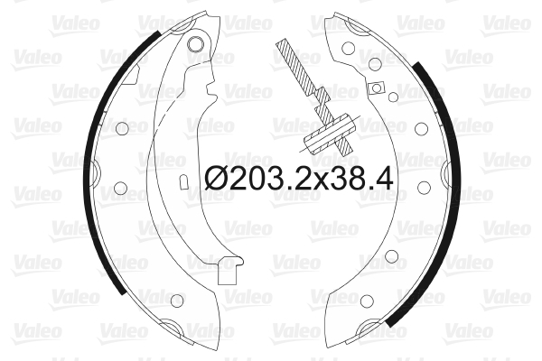 Set saboti frana 562581 VALEO - Material frictiune sabot frana/ sabot frana Set saboti frana 562581 VALEO - Material frictiune sabot frana/ sabot frana