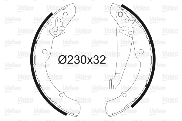 Set saboti frana 562641 VALEO - Material frictiune sabot frana/ sabot frana Set saboti frana 562641 VALEO - Material frictiune sabot frana/ sabot frana