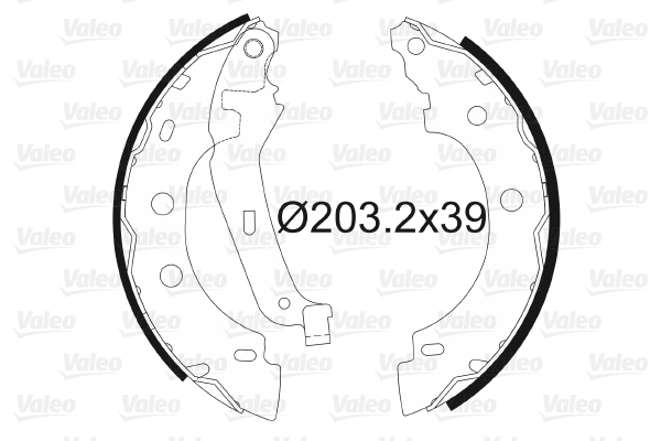 Set saboti frana 562642 VALEO - Material frictiune sabot frana/ sabot frana Set saboti frana 562642 VALEO - Material frictiune sabot frana/ sabot frana