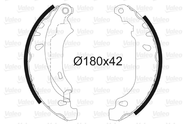 Set saboti frana 562647 VALEO - Material frictiune sabot frana/ sabot frana Set saboti frana 562647 VALEO - Material frictiune sabot frana/ sabot frana