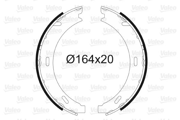 Set saboti frana, frana de mana 562767 VALEO - Frana tambur Set saboti frana, frana de mana 562767 VALEO - Frana tambur